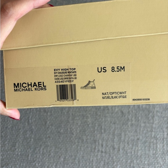 Michael Kors Evy High-Top Straw Sneakers Size 8.5 — Not Outlet - Picture 14 of 15